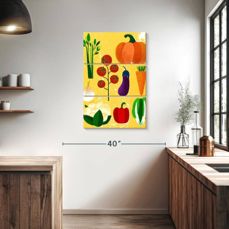 Yarlin Vegetable Variety, 38" H x 24" W