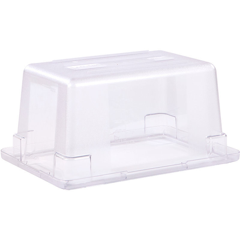 Clear 20 Qt Plastic Food Storage Container Set with Handles