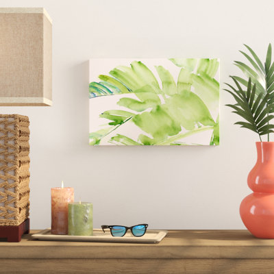 "Peachy Palms II" par Jennifer Paxton Parker, reproduction d'art sur toile