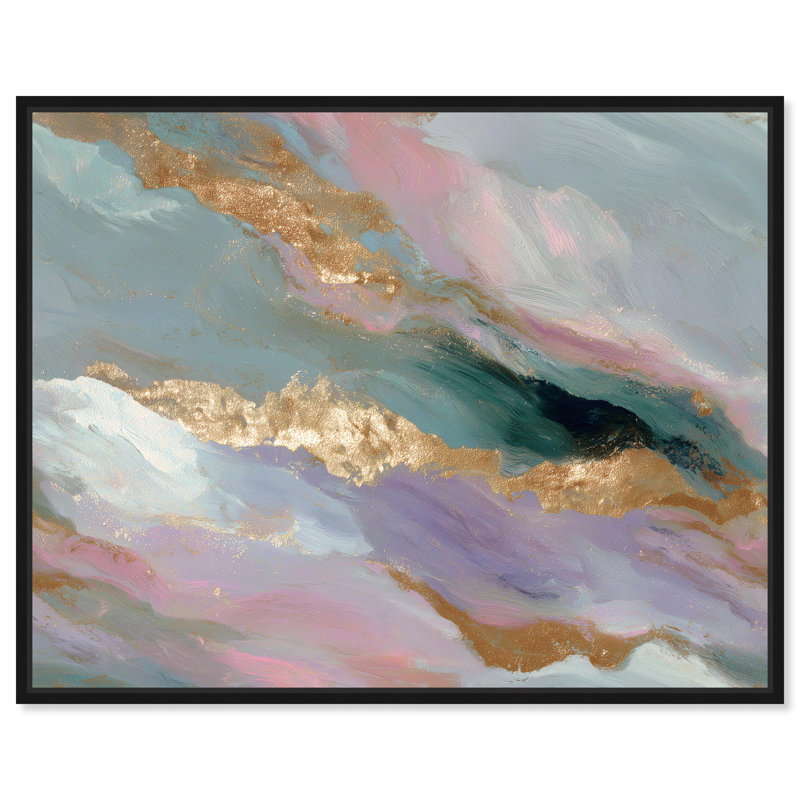 «Gemstone Hues II», reproduction d'art sur toile par Art Remedy, H 21 po x l 17 po, Structure noire