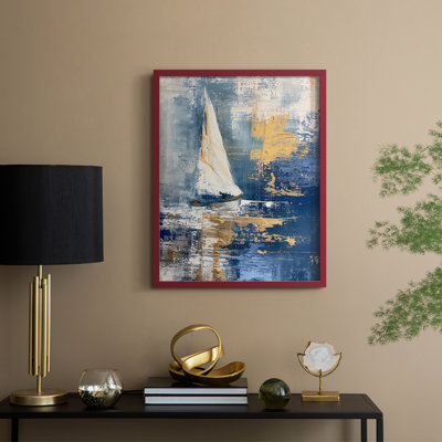 NAUTICAL Series CXCI  -Premium Framed Print -Ready to Hang - No Nails Required