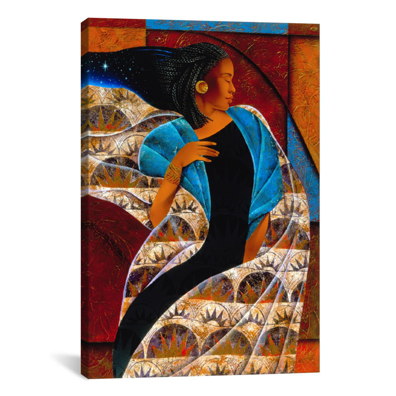 « nyam » par keith mallett, reproduction d’art sur toile, H 40 po x l 26 po x P 1,5 po