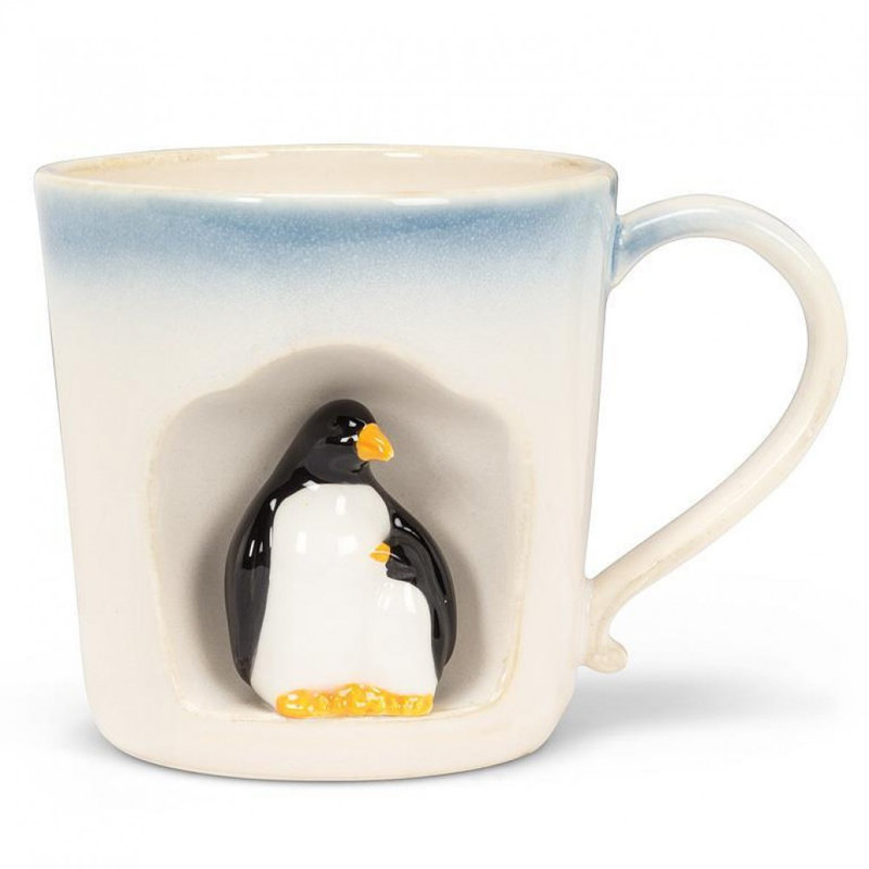Tasse effilée Ombre avec pingouins