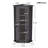 Boivin Corner Curio Storage Cabinet with Glass Door-1113320102
