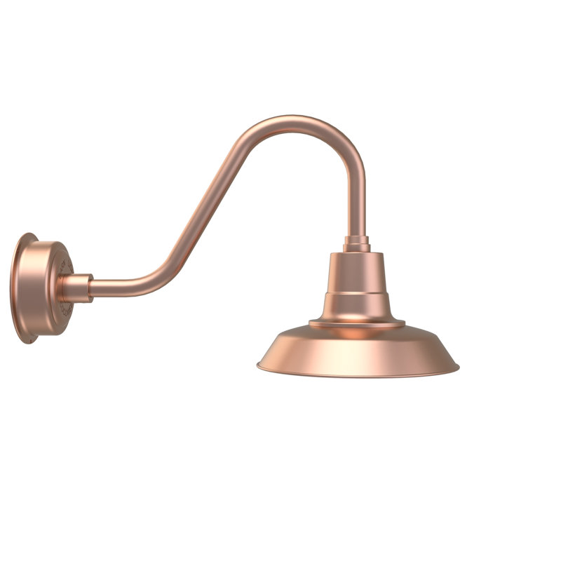 Luminaire de grange d’extérieur oldage, 20" H x 21" W x 18.25" D, Cuivre uni