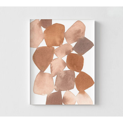 «Boho Beautiful II Brown» par Moira Hershey, reproduction abstraite de salle d'attente, reproduction d'art, cadeau amoureux de la nature, ton abstrait terre