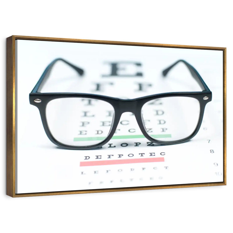 Lunettes de vue, Cadre flottant doré, 13 po x 9 po