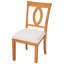 Chaises de salle à manger rembourrées Comfort, ensemble moderne pour la cuisine en bois d'hévéa