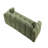 3-Seater Sofa with 2 Pillows (Green)
