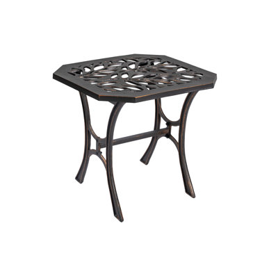 Wingman Cast Iron Flora End Table