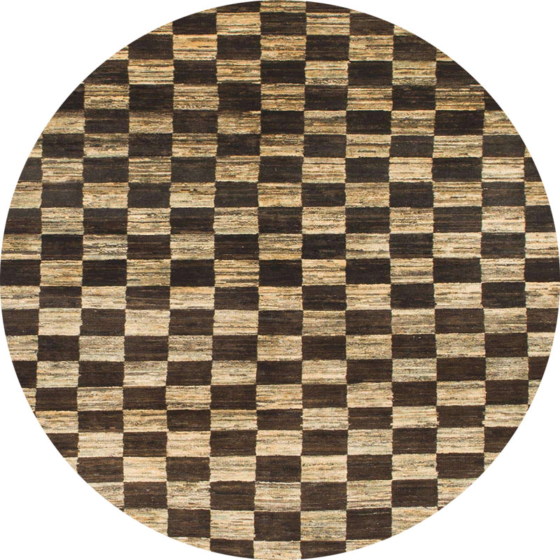 Tapis abstrait moderne 817, Rond 6 pi