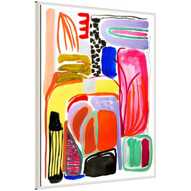 "Abstract 08" par Emma Daisy, reproduction d'art sur toile encadrée
