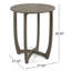 Table en bois gris rustique - taille 27,5 po