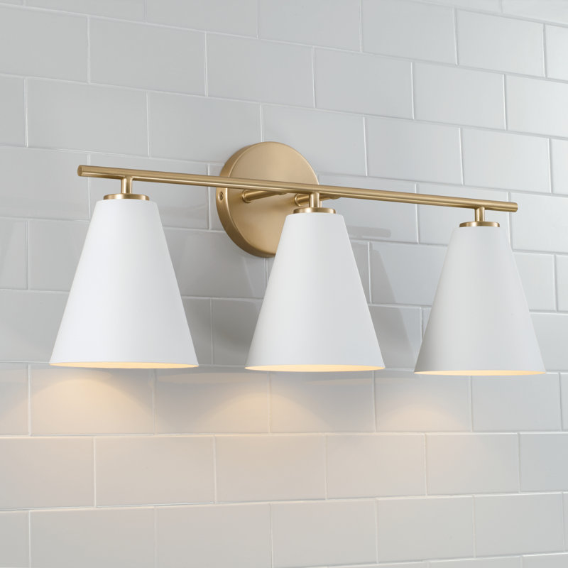 Charlie 3 - Light Dimmable Vanity Light, White