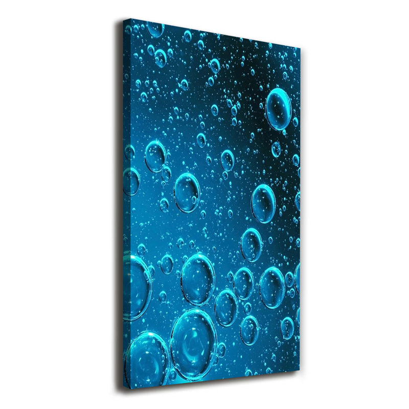 Bubbles Under Water - Wrapped Canvas Print