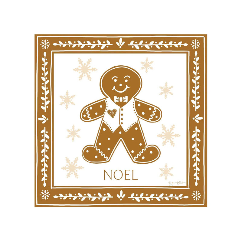 «Gingerbread Man», reproduction d'art sur toile tendue, H 48 po x l 48 po, Toile tendue, Ne s’applique pas