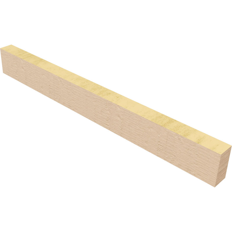 Block Block Woodgrain TimberThane Raider Tail, apprêté brun clair, H 4 po x l 36 po x P 2 po