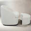 Fauteuil demi-tonneau avec repose-pieds en chenille Premium-2116142430