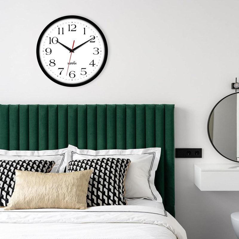 Horloge murale silencieuse, lot de 2