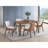 Ginny Walnut Finish Dining Table