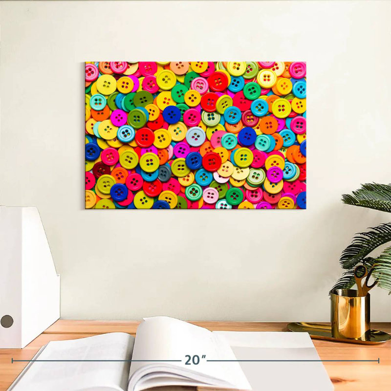 Buttons Collection, 8" H x 12" W