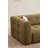Stylish Corner Sofa, Khaki Fabric, 118 x 59 x 28.3 inches | Beech Wood & Chipboard Frame, 100% Polyester, 28 DNS Foam for Comfort | Fixed Cushions, Dry-Cleanable, Perfect for Living Room & Family Spaces-90667796-90667795