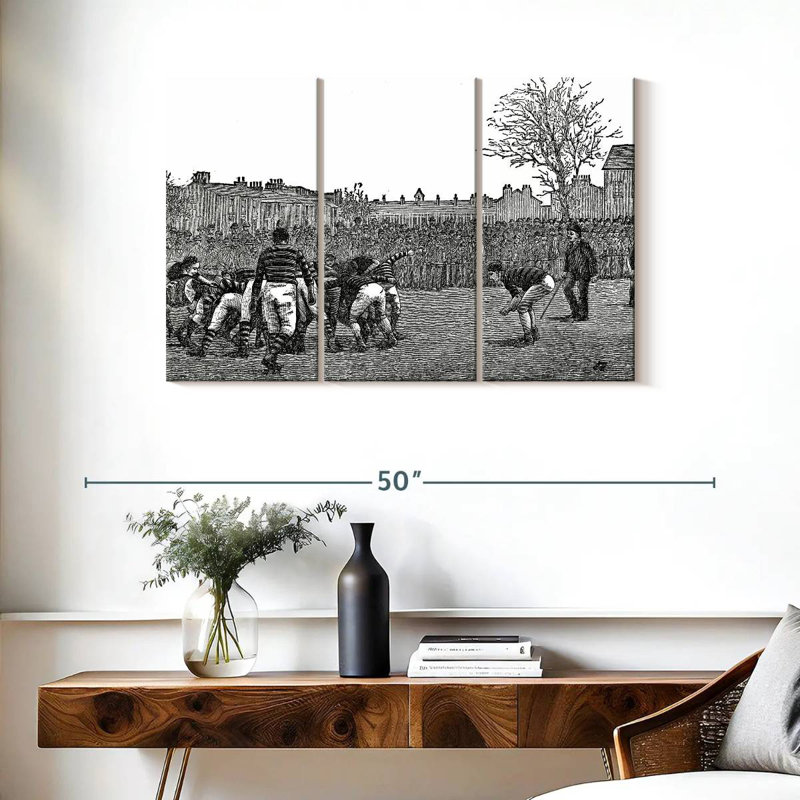 Rugby, 24" H x 38" W