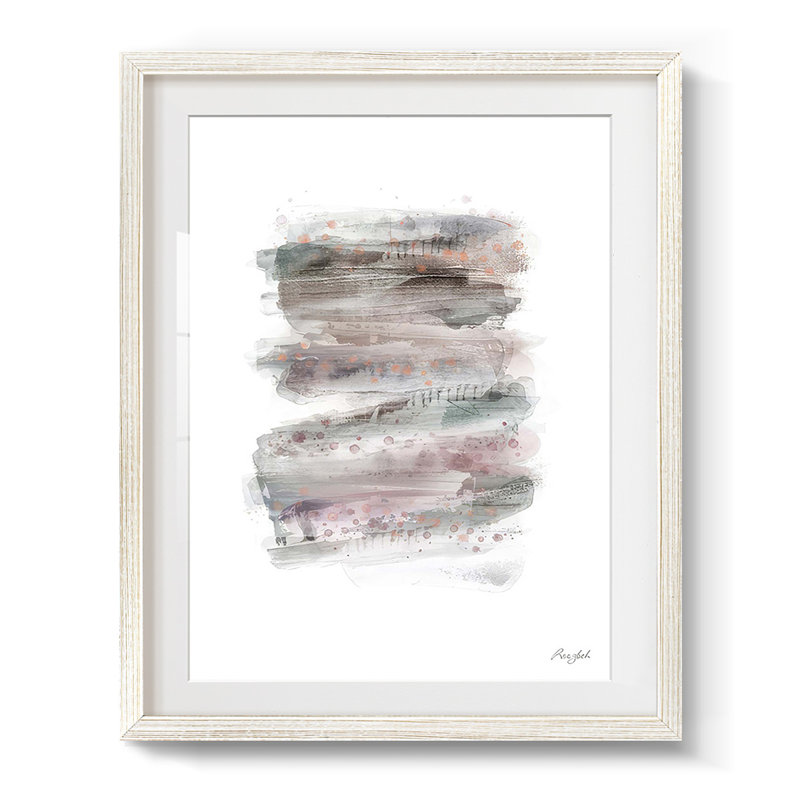 Couches sur couches II - impression encadrée, H 28,5 po x l 20,5 po, Blanc