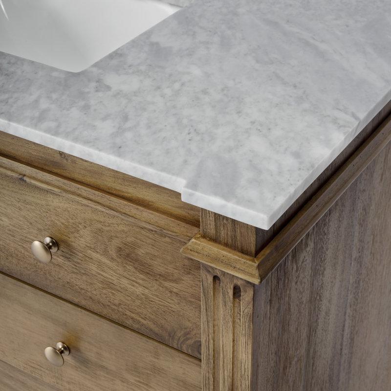 Rachelle 42" Single Bathroom Vanity Set, Light Brown