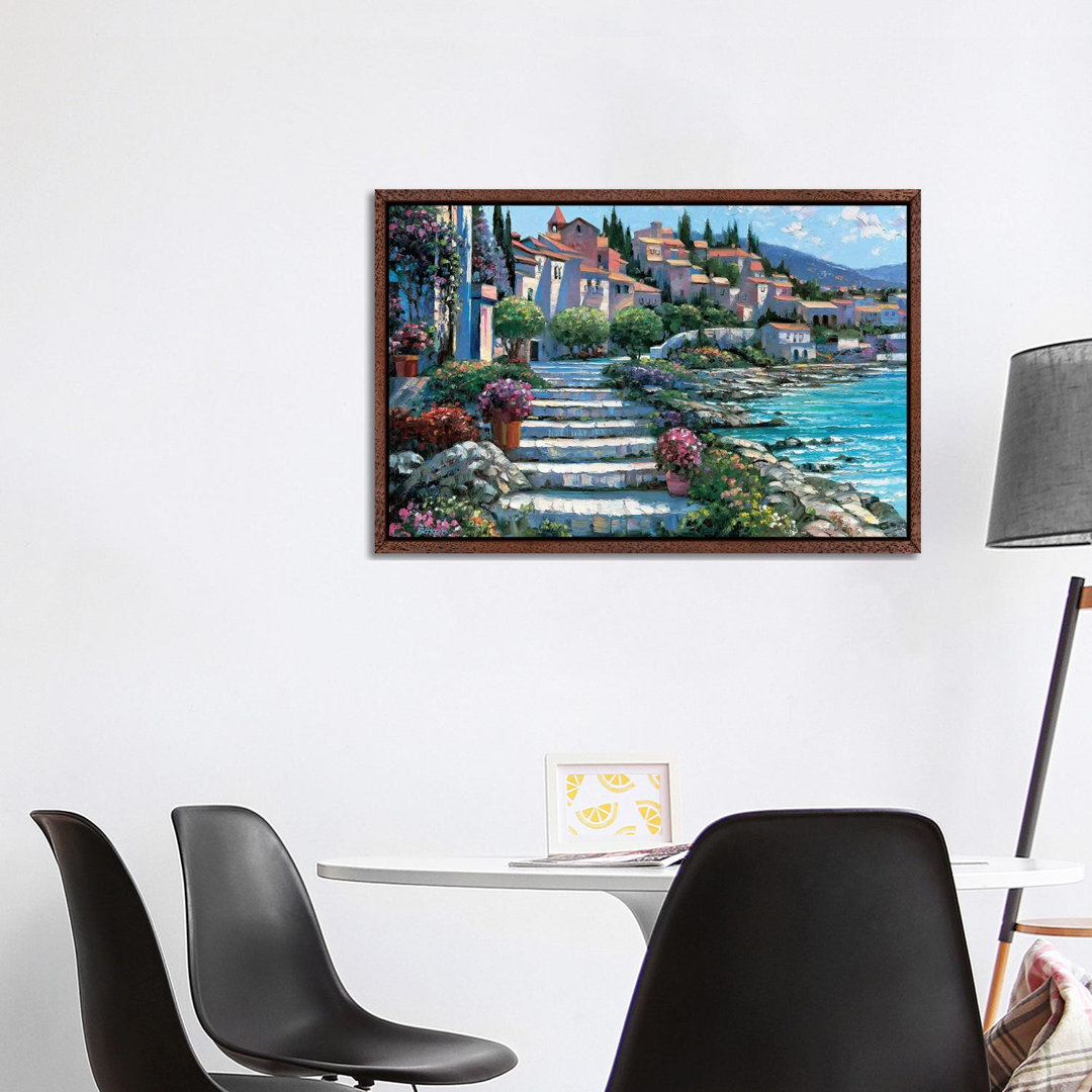 Steps Of St. Tropez by Howard Behrens - Gallery-Wrapped Canvas Giclée on Canvas