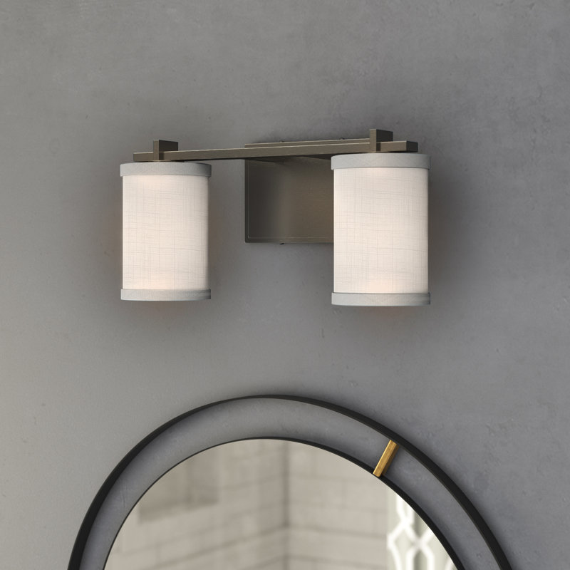 Éclairage pour meuble-lavabo 2 lumières Kenyon, Noir mat