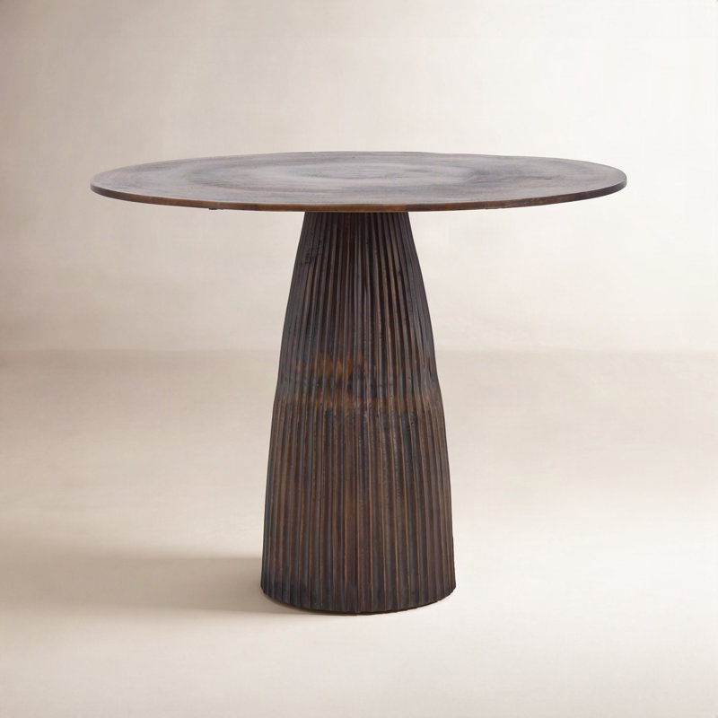 Erkin Round Metal Dining Table