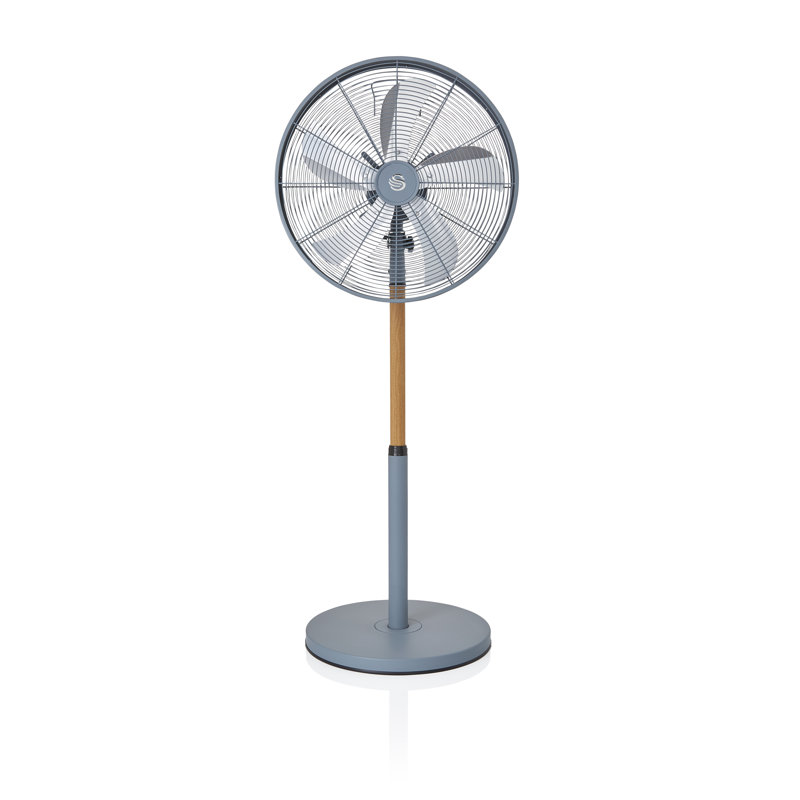 Swan Nordic Oscillating Pedestal/Standing Fan, Grey 