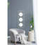 Décoration murale or et blanc avec miroir - Design simple, 43,5 x 15,5 pouces, style moderne, cadre inclus, 43,3 x 15,7 pouces