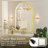 LED Bathroom Mirror with Lights, Arched Lighted Vanity Mirror with Anti-Fog, Memory Function,Dimmable-926153684-926153691