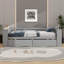 Lit de jour simple avec tablettes et tiroirs-1180589473