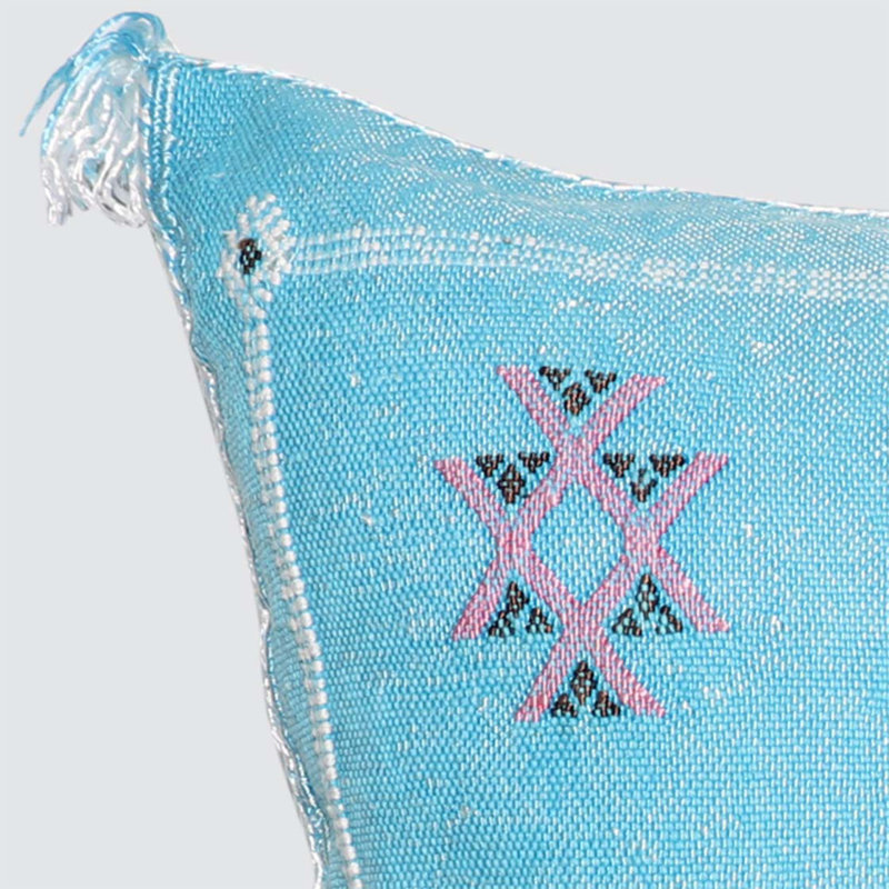 Housse de coussin Silk, Bleu clair
