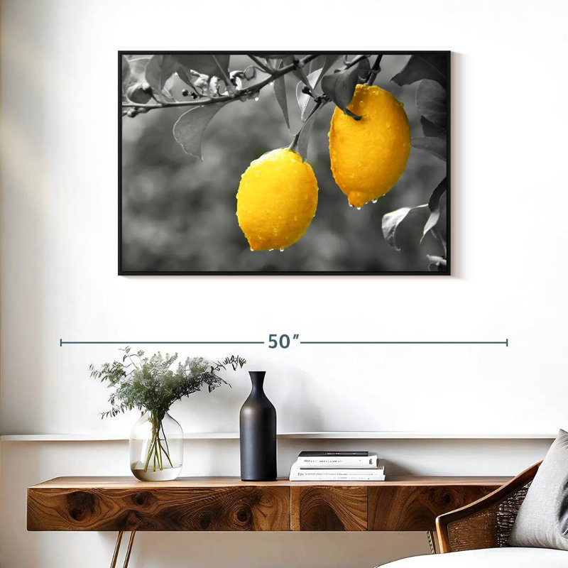 Yarlin Lemons Pop, 25" H x 37" W