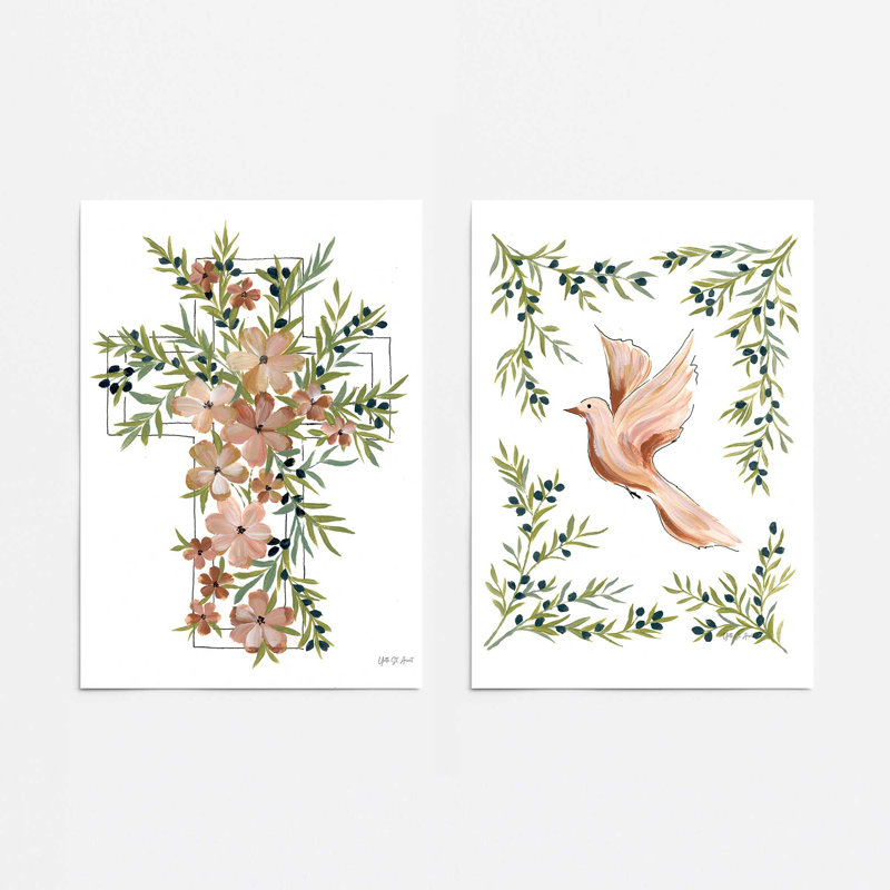 Ensemble de 2 reproductions Grace in Bloom, 20 po x 16 po, Sans cadre