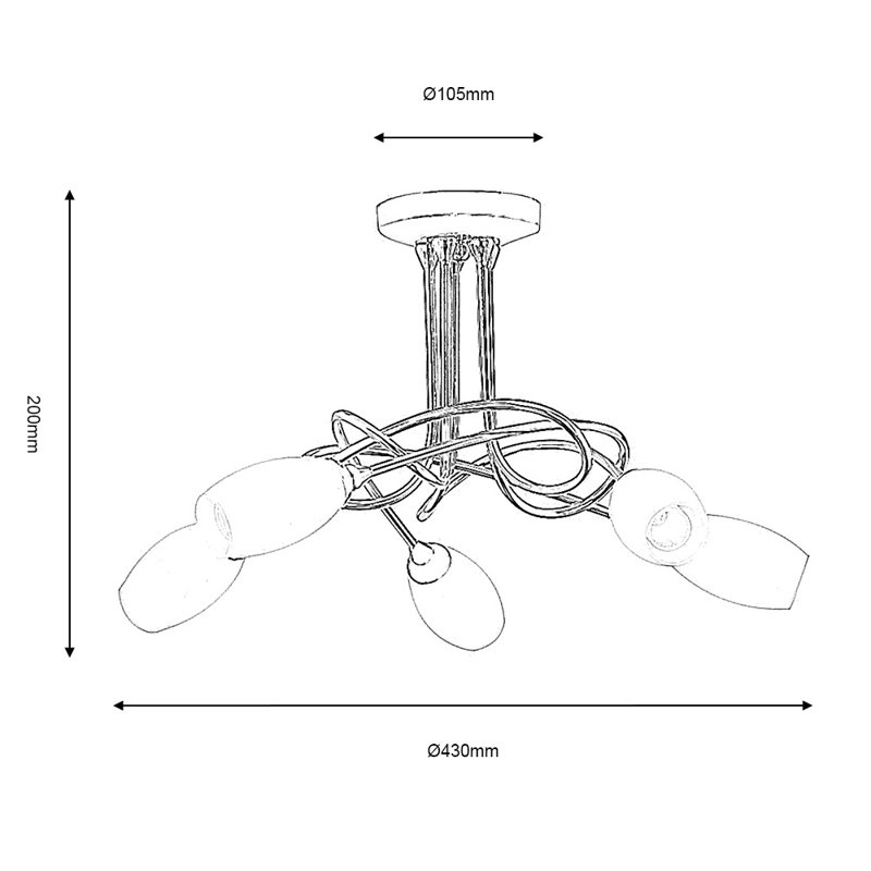 Beldon Frosted Glass Full Track Lighting Kit