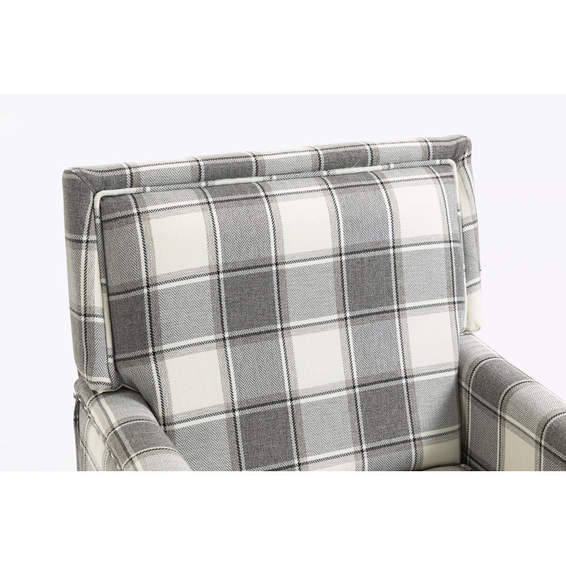 Chaise d'appoint rembourrée, Gris