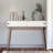 Entryway Table With 2 Carved Panel Drawers, Console Table With Storage Space And Wood Legs,Sofa Table Behind Couch For Hallway, Living Room