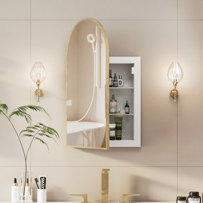 Poulton Frameless Medicine Cabinet Mirror Adjustable