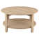Lennix 1-Shelf Round Engineered Wood Coffee Table Natural