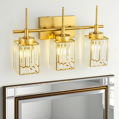 Edgars Modern Crystal Dimmable Vanity Light