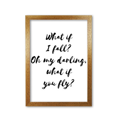 What If I Fall? - Print