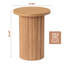 Pedestal Wood Round End Table-486130812