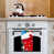 Black Stocking Santa Motif