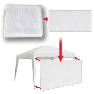 Sunrise Outdoor LTD White Side Wall for Gazebo