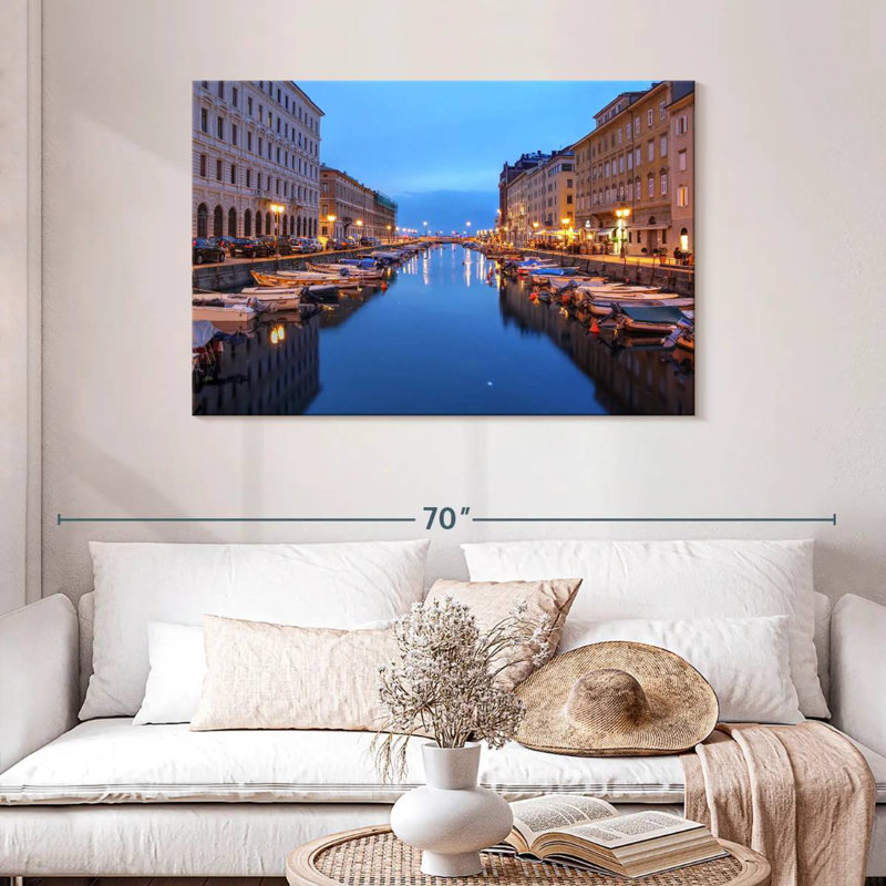 Ravi, Trieste, Italie, canal, H 30 po x l 45 po